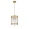 Z-Lite Carnaby Pendant, 3-Light, 10 In.W x 12 In.H, Modern Gold/Clear Ribbed 7504P10-MGLD - alternate 3